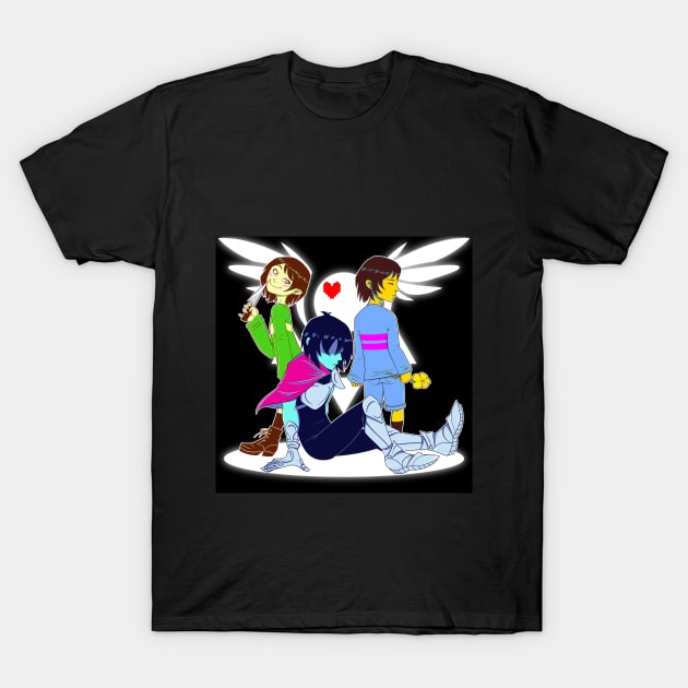 Undertale/Deltarune T-Shirt by Haelyonn